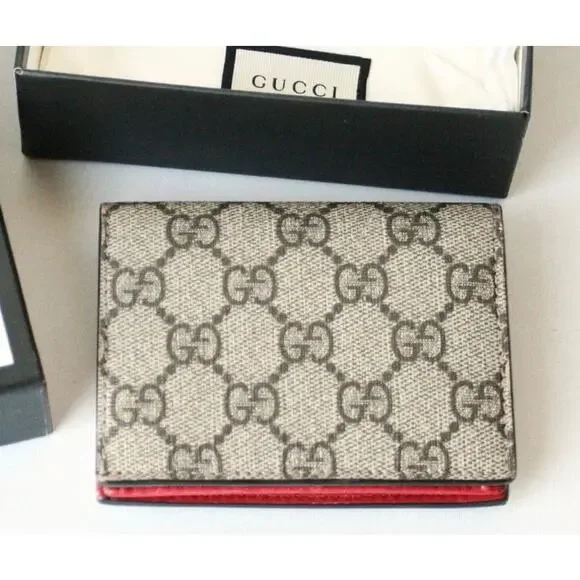 GUCCI Limited Edition GG Supreme Heart Snake Bifold Wallet - Picture 4 of 5